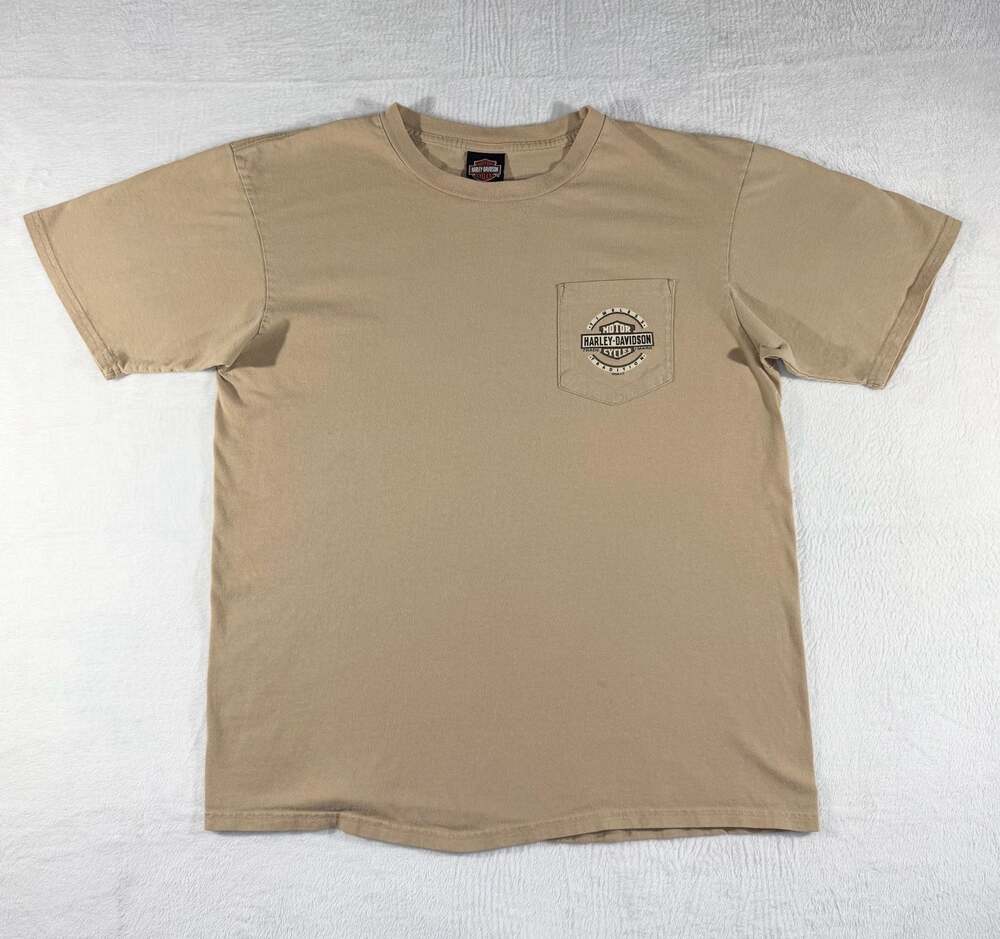 Vintage 2008 Harley-Davidson Smoky Mountain Gatlinburg Pocket T-Shirt XL